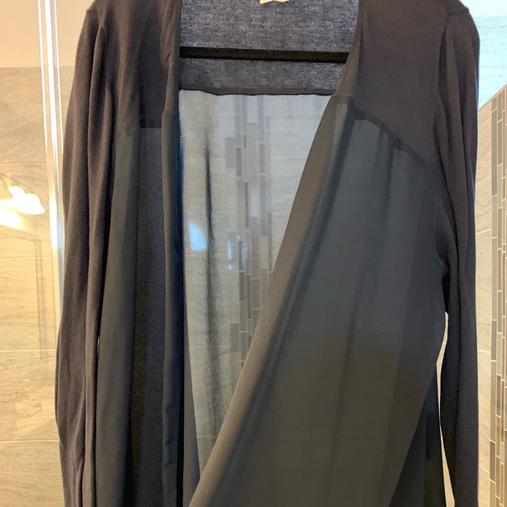 Navy sheer cardigan